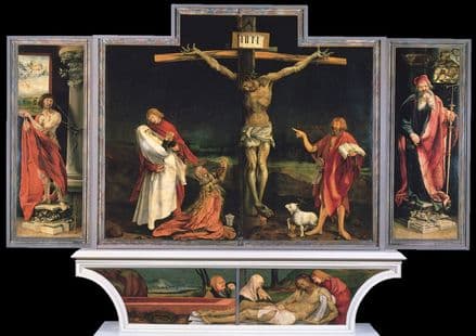 Grunewald, Matthias: The Isenheim Altarpiece. Religious/Christian Fine Art Print.  (003297)
