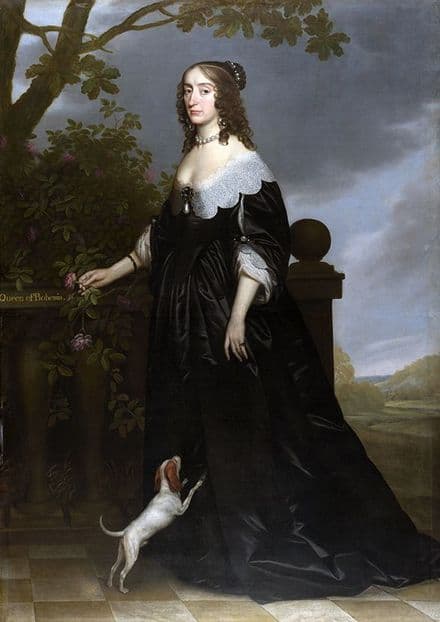 Honthorst, Gerrit van: Elizabeth Stuart, Queen of Bohemia. Fine Art Print.  (002173)