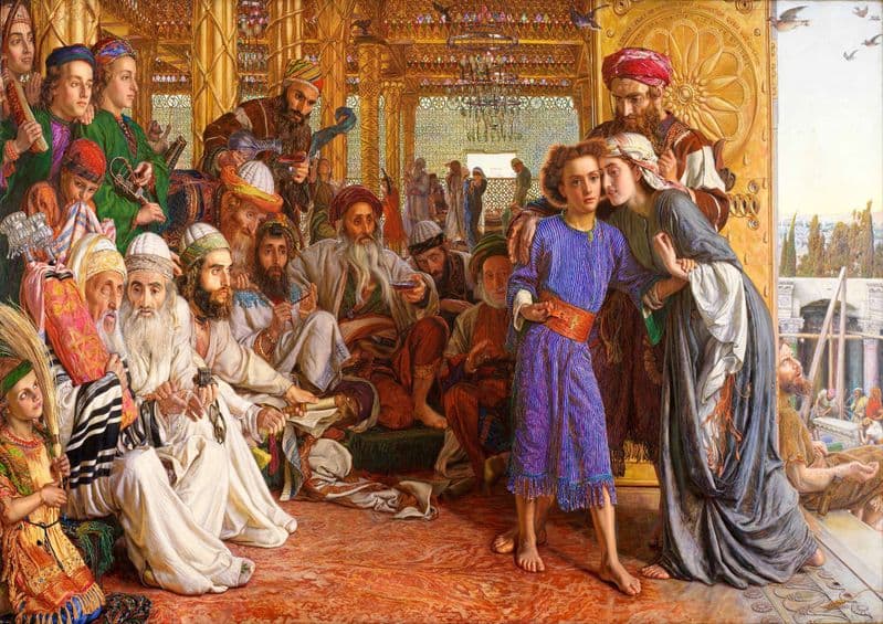 Hunt, William Holman: The Finding of the Saviour in the Temple. Fine Art Print.  (002666)
