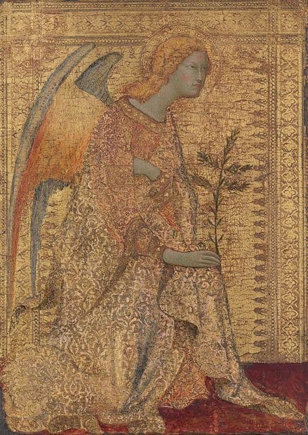 Martini, Simone: The Angel of the Annunciation. Religious Fine Art Print.  (004165)
