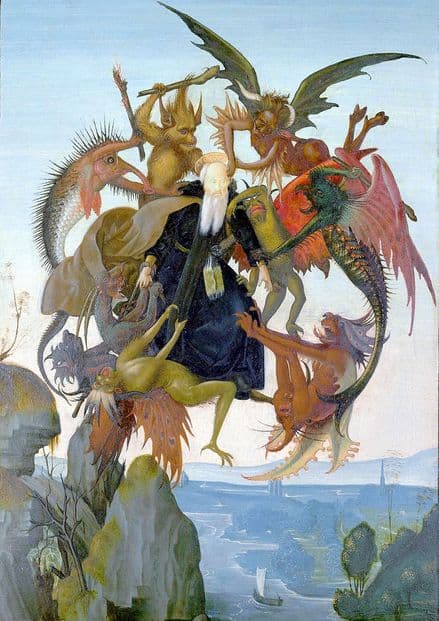Michelangelo: The Torment of Saint Anthony. Religious Fine Art Print.  (0037)
