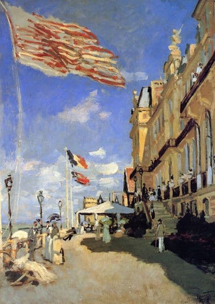 Monet, Claude: Hotel des Roches Noires at Trouville. Fine Art Print.  (00757)