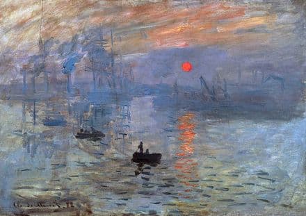 Monet, Claude: Impression, Sunrise (Soleil Levant). Fine Art Print.  (003216)