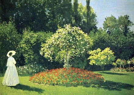Monet, Claude: Jeanne Marie Lecadre in the Garden. Fine Art Print.  (003221)