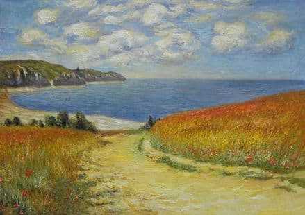 Monet, Claude: Path Through the Corn at Pourville. Fine Art Landscape Print.  (002834)