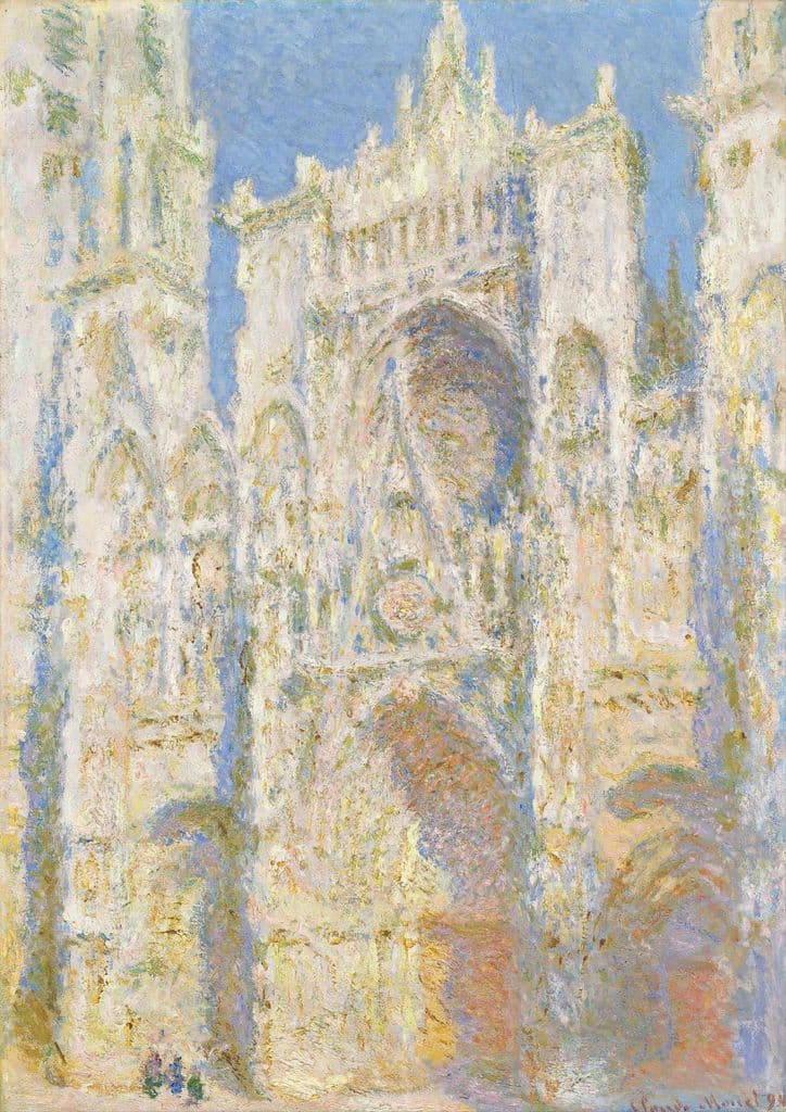 Monet, Claude: Rouen Cathedral, West Façade, Sunlight. Fine Art Print.  (004086)