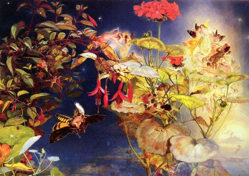 Naish, John George: Midsummer Fairies (A Midsummer Night's Dream). Fine Art Print.  (00129)