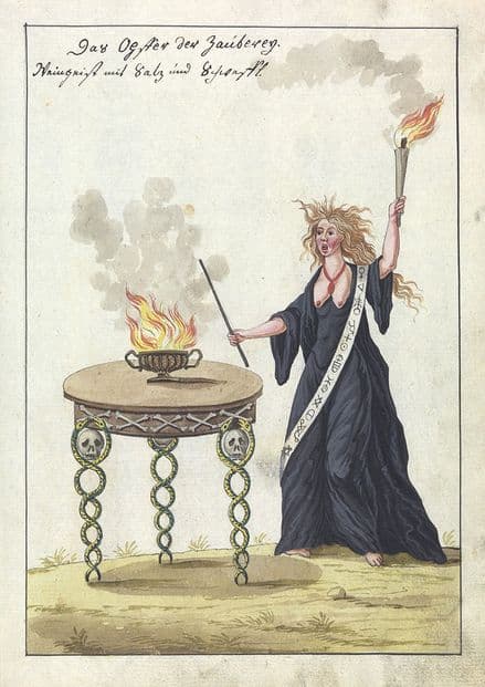 Occult Art Illustration: "Compendium Rarissimum, Folio 17" (c1775). Fine Art Print.  (0015)