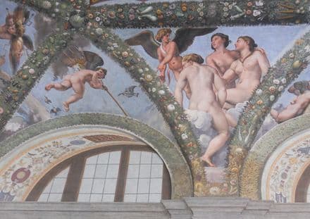 Raphael (Raffaello Sanzio of Urbino): Cupid and the Three Graces. Fine Art Print.  (001287)