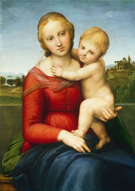 Raphael (Raffaello Sanzio of Urbino): The Small Cowper Madonna. Fine Art Print.  (001938)