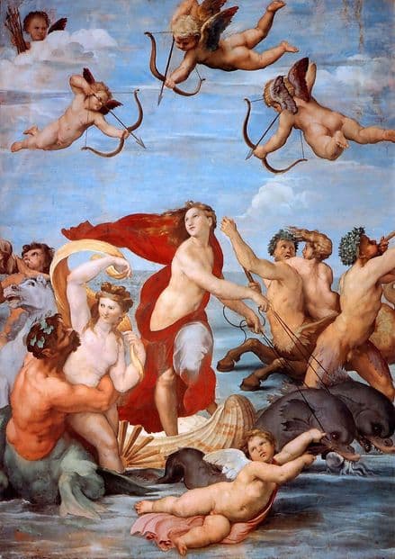 Raphael (Raffaello Sanzio of Urbino): The Triumph of Galatea. Fine Art Print.  (001288)