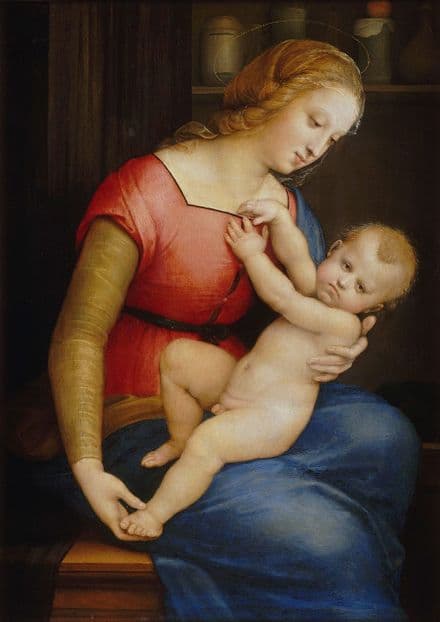 Raphael (Raffaello Sanzio of Urbino): The Virgin of the House of Orleans. Fine Art Print.  (001935)
