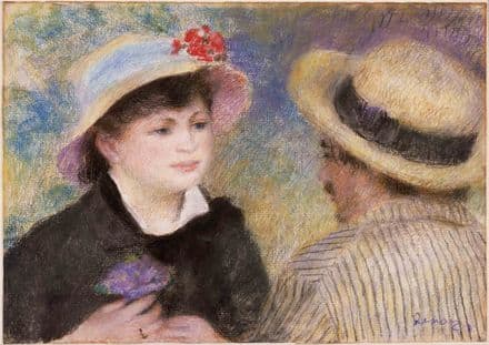 Renoir, Pierre Auguste: Boating Couple. Fine Art Print.  (004270)