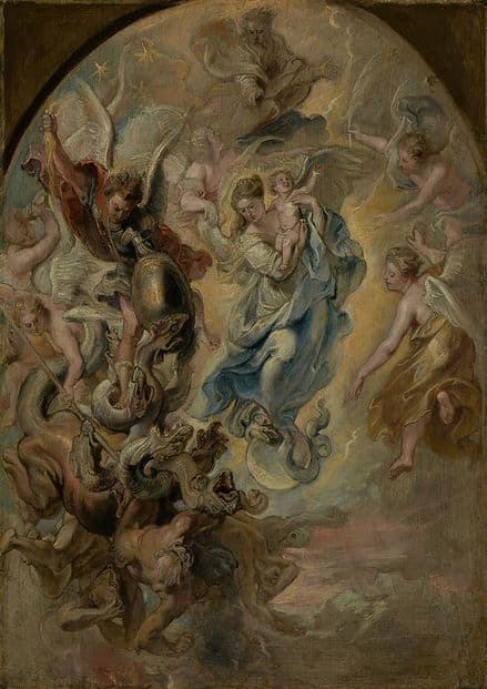 Rubens, Peter Paul: The Virgin as the Woman of the Apocalypse. Fine Art Print.  (003916)