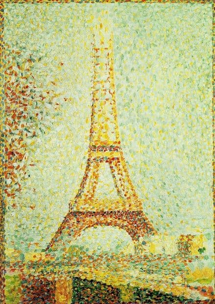 Seurat, Georges Pierre: The Eiffel Tower, Paris, France. Fine Art Print.  (003213)