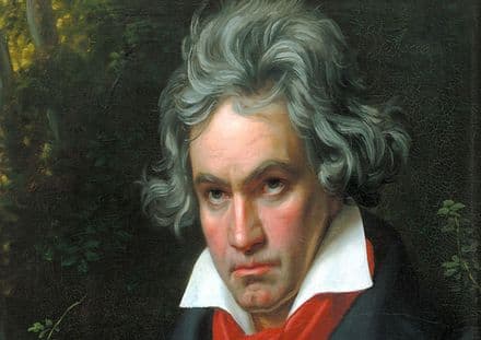 Stieler, Joseph Karl: Portrait of Ludwig van Beethoven. Fine Art Print.  (001490)