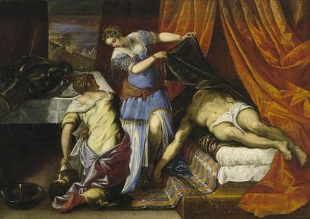 Tintoretto, Jacopo Robusti: Judith and Holofernes. Fine Art Print.  (001994)