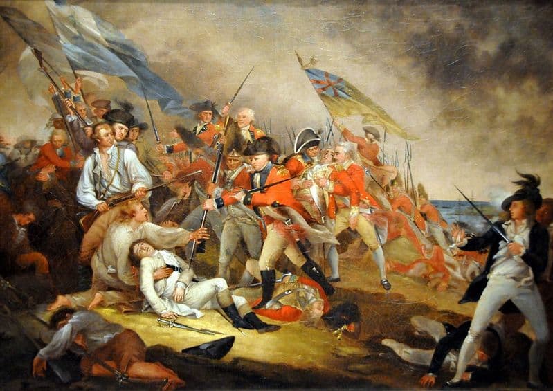 Trumbull, John: The Death of General Warren at the Battle of Bunker's Hill. (001200)