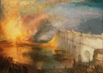 Turner, Joseph Mallord William: The Burning of the Houses of Lords and Commons. (004122)