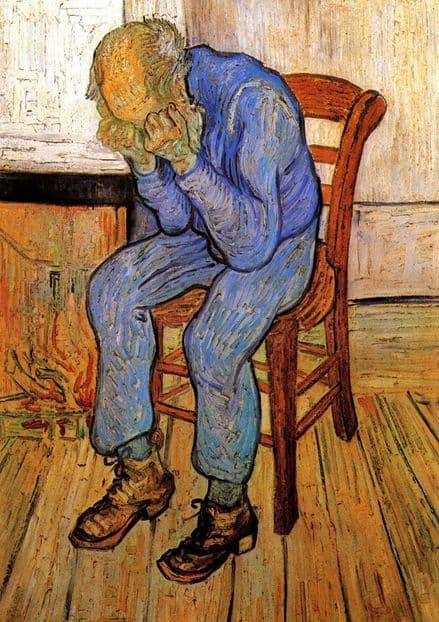 Van Gogh, Vincent: Old Man in Sorrow On the Threshold of Eternity, 1890. Fine Art Print.  (001722)