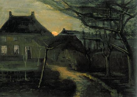 Van Gogh, Vincent: The Parsonage at Nuenen at Dusk, Seen from the Back. Fine Art Print.  (004196)
