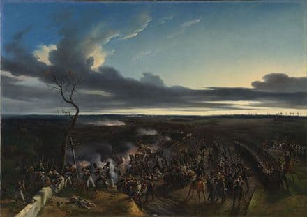 Vernet, Emile Jean Horace: The Battle of Montmirail. French Napoleonic War Fine Art Print.  (003476)