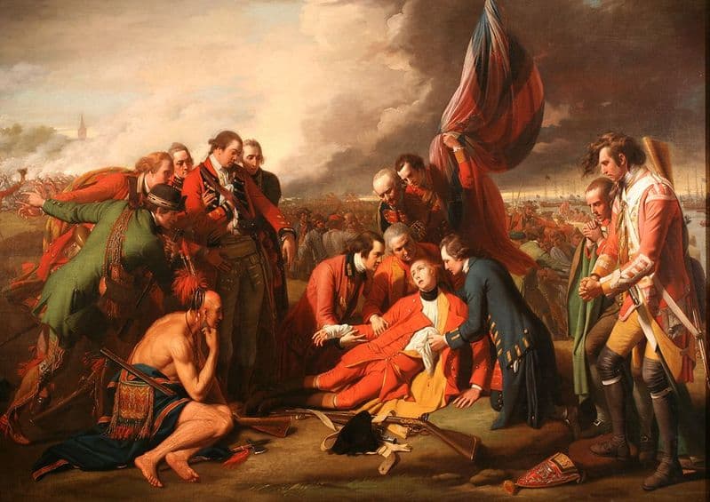West, Benjamin: The Death of General Wolfe. War/Historical Fine Art Print.  (00111)