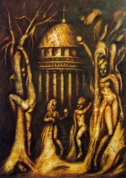 Adam and Eve: Temptation. Fine Art Print/Poster/Canvas. Sizes: A3/A2/A1