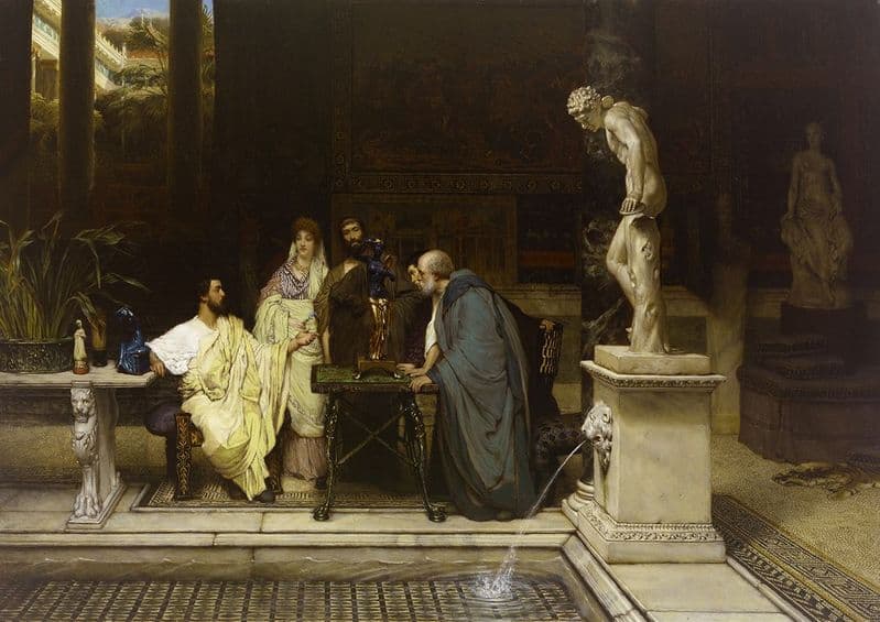 Alma-Tadema, Sir Lawrence: A Roman Art Lover. Fine Art Print/Poster. Sizes: A4/A3/A2/A1 (003811)
