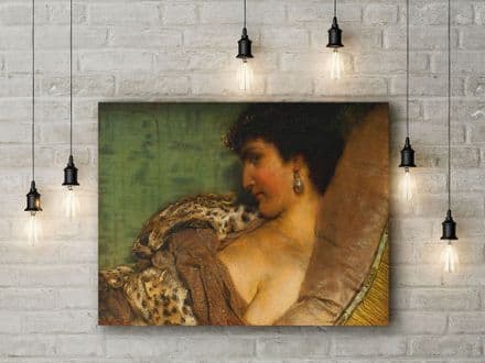 Alma-Tadema, Sir Lawrence: Cleopatra. Fine Art Canvas.