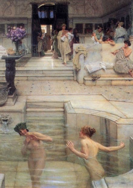 Alma-Tadema, Sir Lawrence: The Bath. Fine Art Print/Poster. Sizes: A4/A3/A2/A1 (00656)