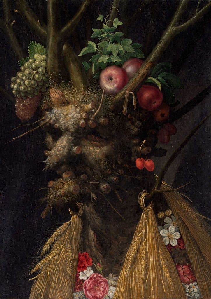 Arcimboldo, Giuseppe: Four Seasons in One Head. Fine Art Print/Poster. Sizes: A4/A3/A2/A1 (004096)