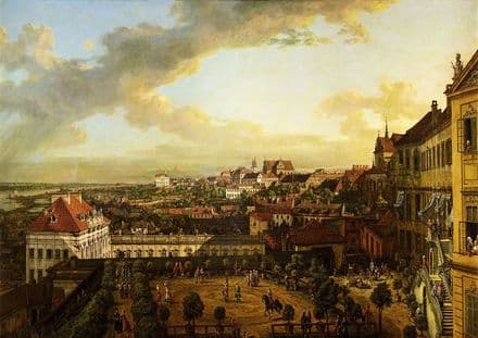 Bellotto, Bernardo: View of Warsaw from the Royal Castle. Fine Art Print/Poster. (4343)