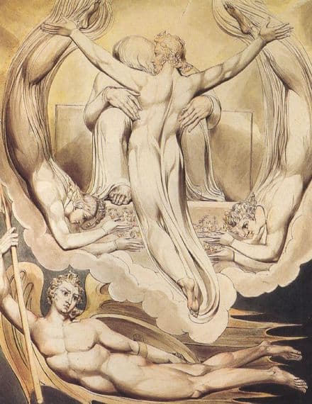 Blake, William: Christ as the Redeemer of Man. Fine Art Print/Poster. Sizes: A4/A3/A2/A1 (00451)