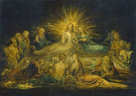 Blake, William: The Last Supper. Fine Art Print/Poster. Sizes: A4/A3/A2/A1 (003551)