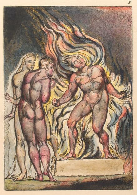 Blake, William: Then Los & Enitharmon Knew That Satan is Urizen. Fine Art Print/Poster (4952)