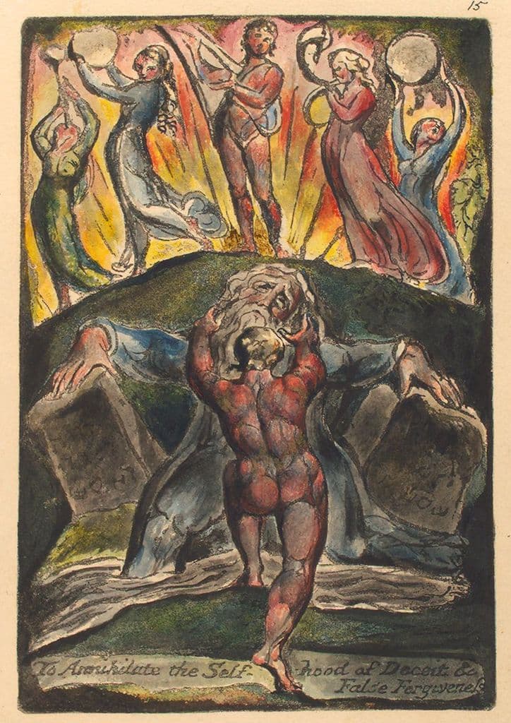 Blake, William: To Annihilate the Self-Hood of Deceit & False Forgiveness. Art Print/Poster (4954)