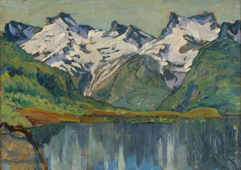 Boberg, Anna: A Mountain Lake. Study from North Norway. Fine Art Print/Poster (5475)