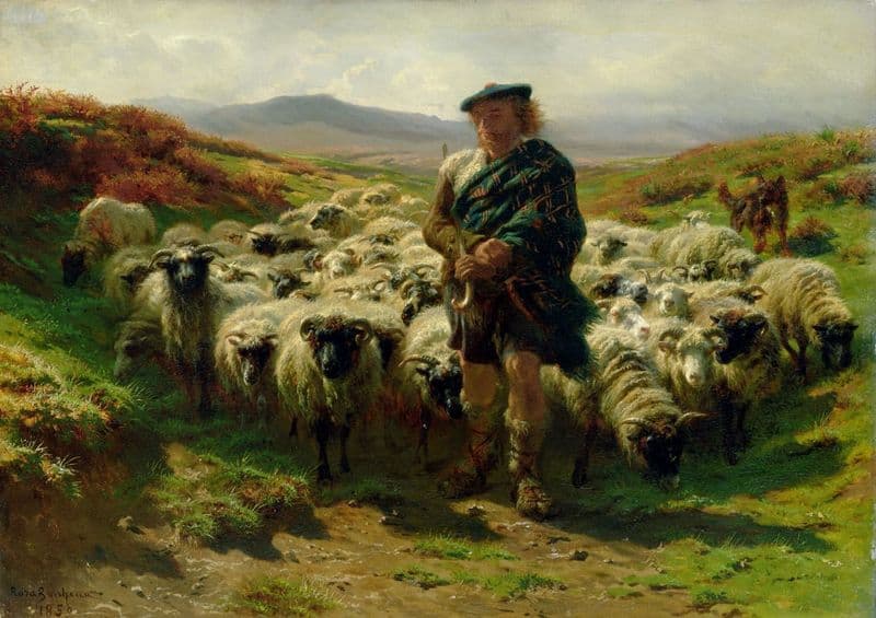 Bonheur, Rosa: The Highland Shepherd. Fine Art Print/Poster. Sizes: A4/A3/A2/A1 (001597)