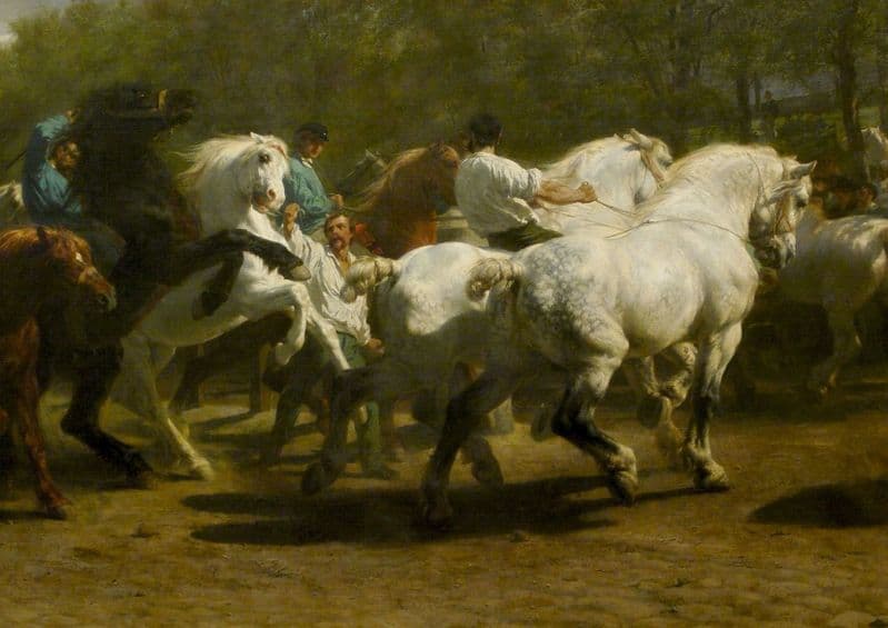 Bonheur, Rosa: The Horse Fair Fine Art Print/Poster. Sizes: A4/A3/A2/A1 (001607)