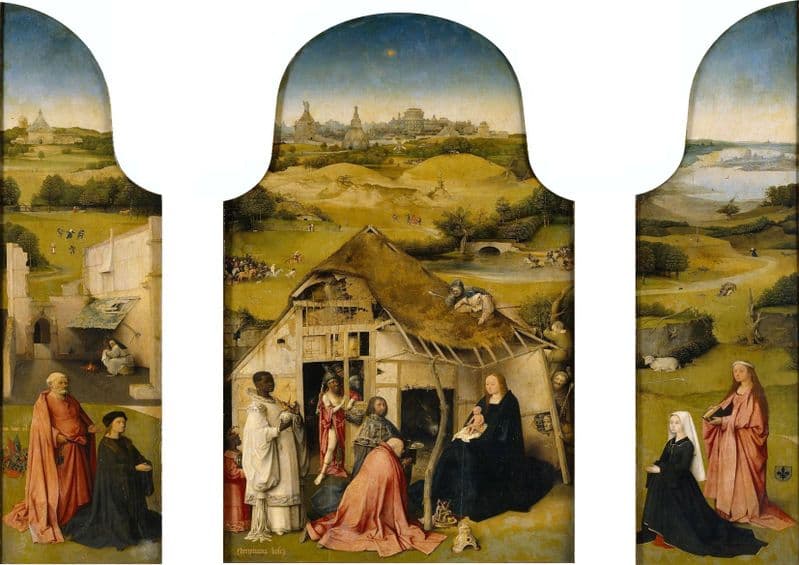 Bosch, Hieronymus: The Adoration of the Magi. Fine Art Print/Poster. Sizes: A4/A3/A2/A1 (001448)