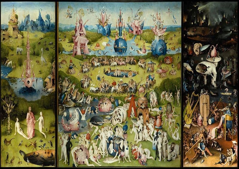 Bosch, Hieronymus: The Garden of Earthly Delights. Fine Art Print/Poster. Sizes: A4/A3/A2/A1 (00233)