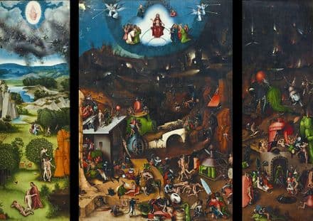 Bosch, Hieronymus: The Last Judgement. Religious Fine Art Print/Poster. Sizes: A4/A3/A2/A1 (001443)