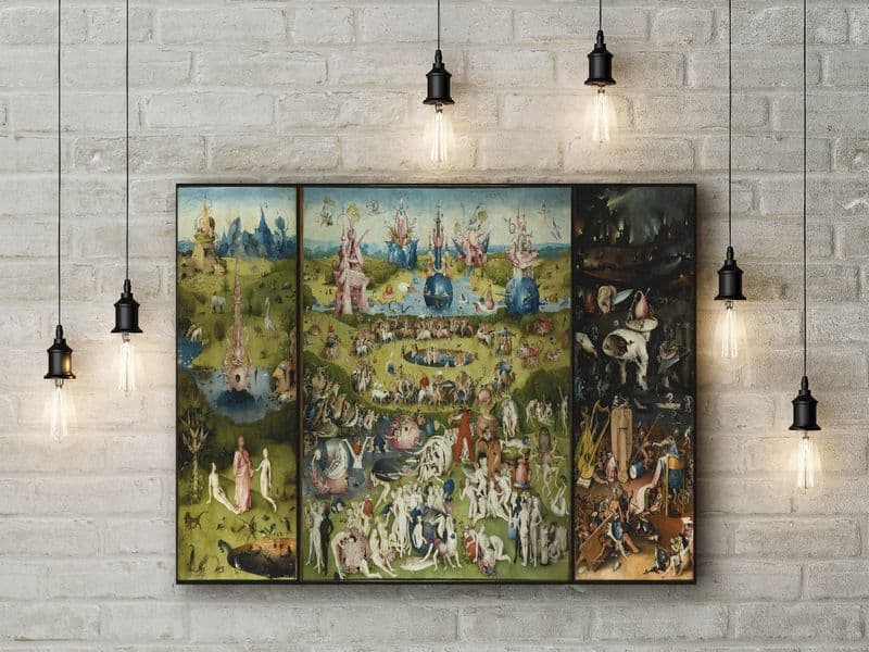 Bosch: The Garden of Earthly Delights. Fine Art Canvas.