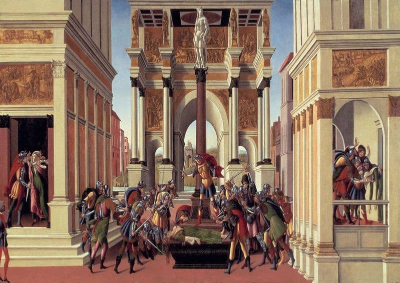 Botticelli, Sandro: The History of Lucretia. Fine Art Print/Poster. Sizes: A4/A3/A2/A1 (001409)