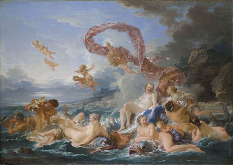 Boucher, Francois: The Triumph of Venus. Fine Art Print/Poster. Sizes: A4/A3/A2/A1 (00138)