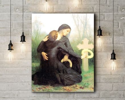 Bouguereau: All Souls Day. Religious/Figurative Fine Art Canvas.