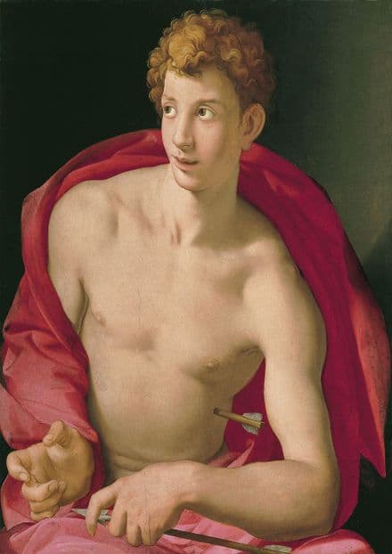 Bronzino, Agnolo: Saint Sebastian. Fine Art Print/Poster. Sizes: A4/A3/A2/A1 (001976)