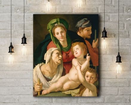 Bronzino: The Holy Family(2). Fine Art Canvas.