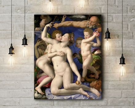 Bronzino: Venus, Cupid, Folly and Time. Fine Art Canvas.